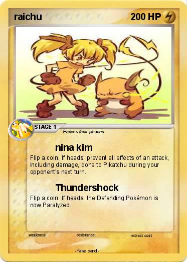 Pokemon raichu