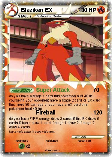 Pokemon Blaziken EX