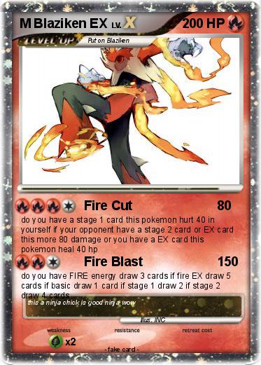 Pokemon M Blaziken EX
