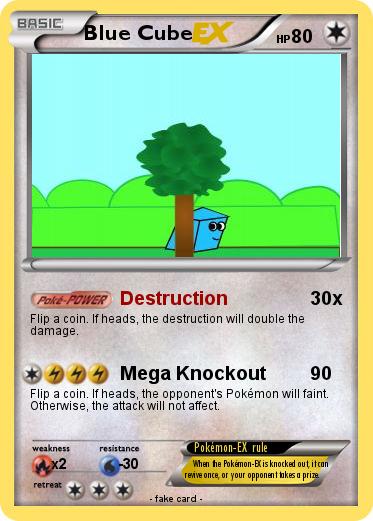 Pokemon Blue Cube