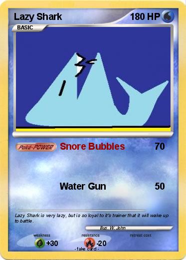 Pokemon Lazy Shark