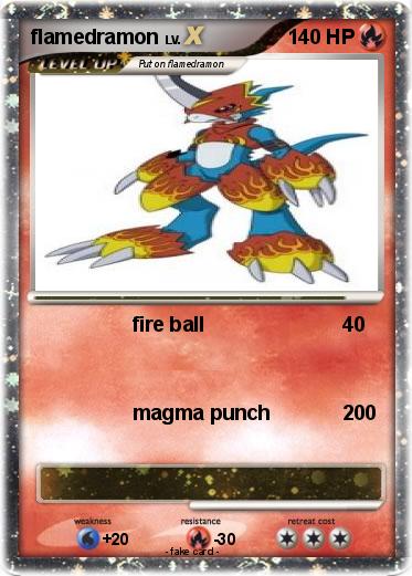 Pokemon flamedramon
