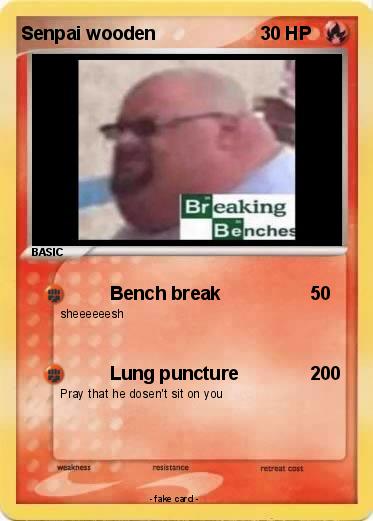 Pokemon Senpai wooden