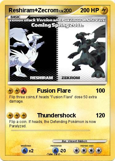 Pokemon Reshiram+Zecrom