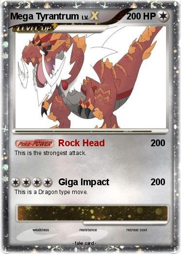 Pokemon Mega Tyrantrum