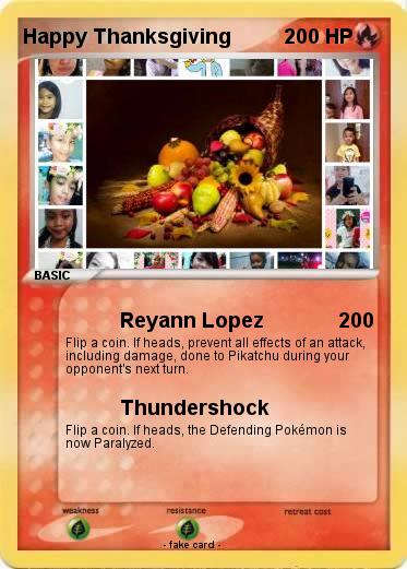 Pokemon Happy Thanksgiving