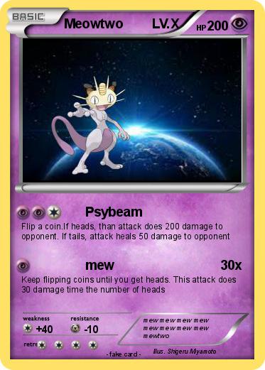 Pokemon Meowtwo        LV.X