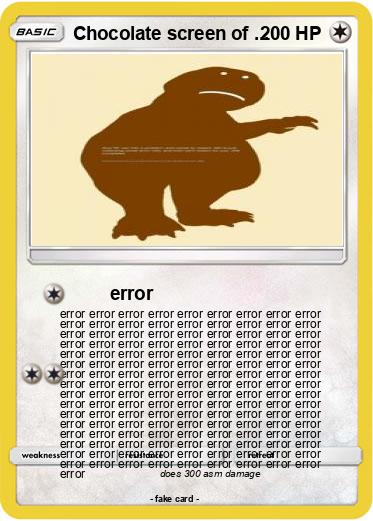 Pokemon Chocolate screen of ...