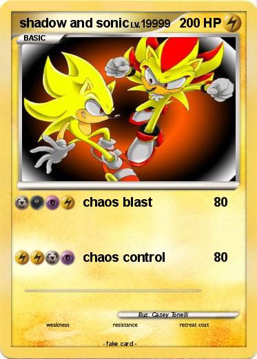 Pokemon shadow and sonic