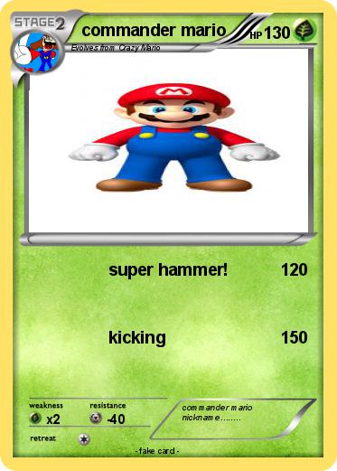 Pokemon commander mario