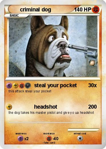 Pokemon criminal dog