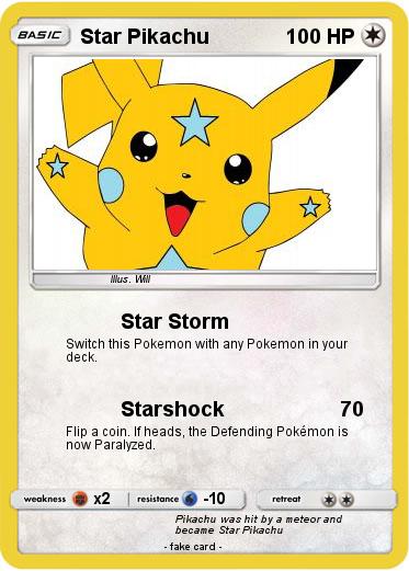 Pokemon Star Pikachu