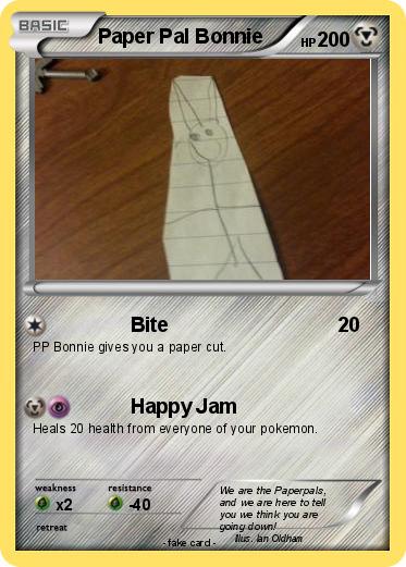Pokemon Paper Pal Bonnie