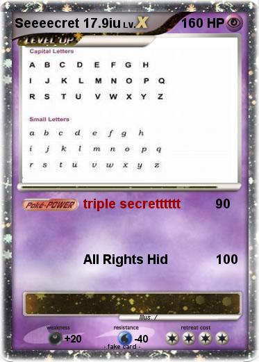 Pokemon Seeeecret 17.9iu