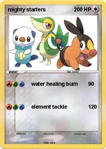 Pokemon mighty starters