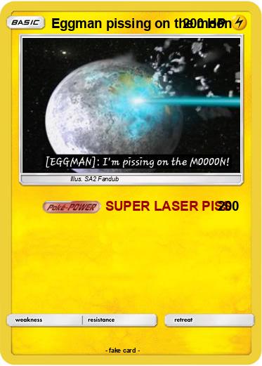Pokemon Eggman pissing on the moon