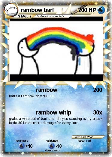 Pokemon rambow barf