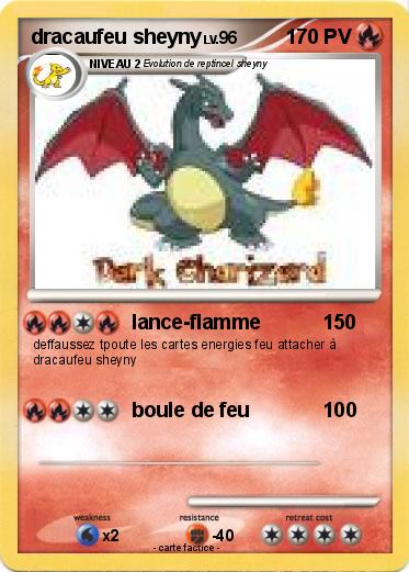 Pokemon dracaufeu sheyny
