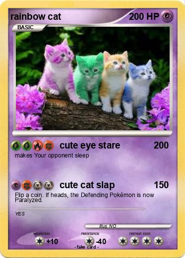 Pokemon rainbow cat