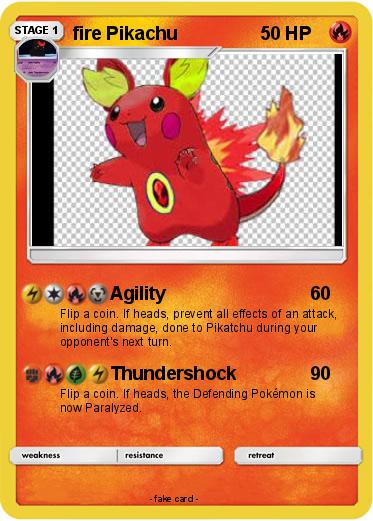 Pokemon fire Pikachu