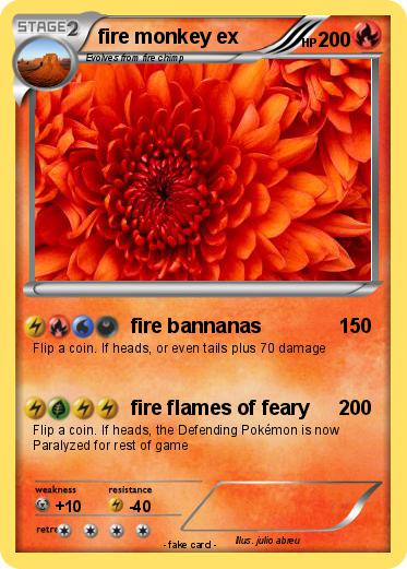 Pokemon fire monkey ex