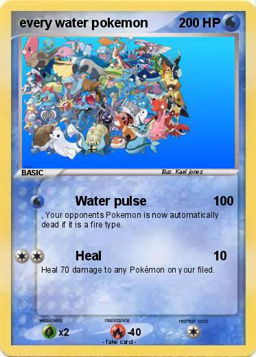 Pokemon every water pokemon