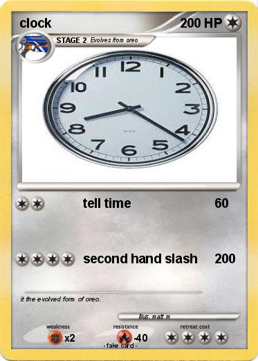 Pokemon clock