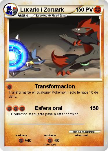 Pokemon Lucario i Zoruark