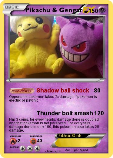 Pokemon Pikachu & Gengar