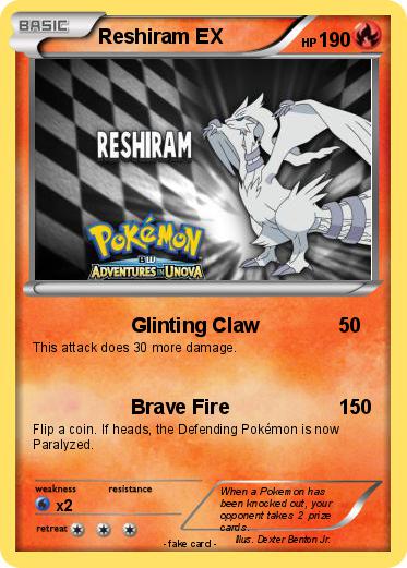 Pokemon Reshiram EX