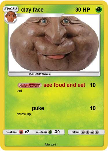 Pokemon clay face