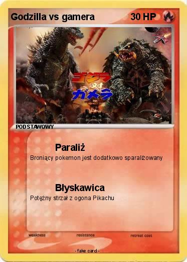 Pokemon Godzilla vs gamera