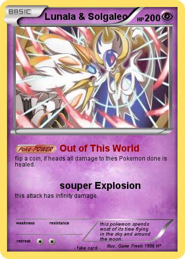 Pokemon Lunala & Solgaleo