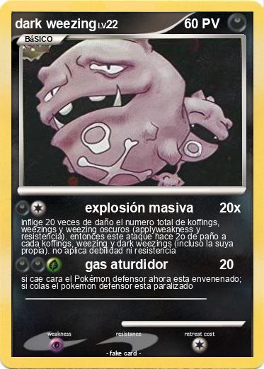 Pokemon dark weezing