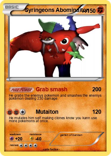 Pokemon Syringeons Abominaiton