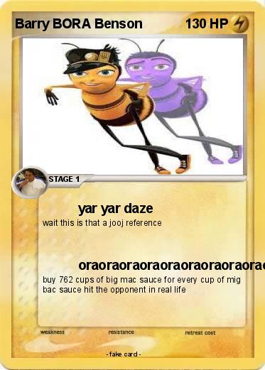 Pokemon Barry BORA Benson