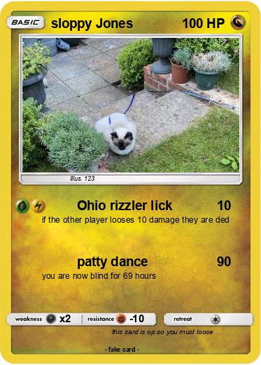 Pokemon sloppy Jones