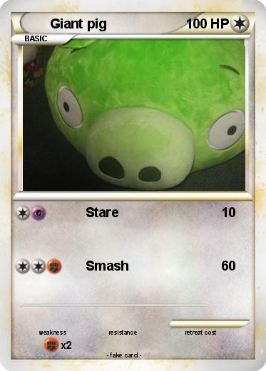 Pokemon Giant pig