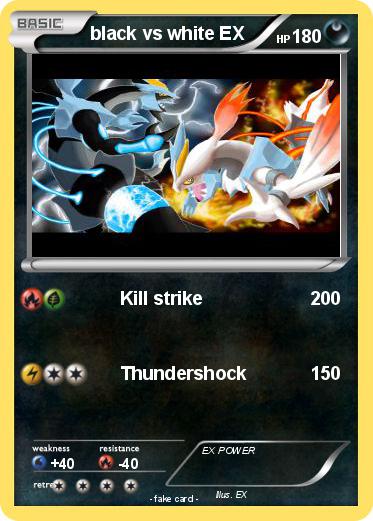 Pokemon black vs white EX