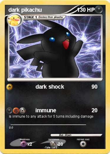Pokemon dark pikachu