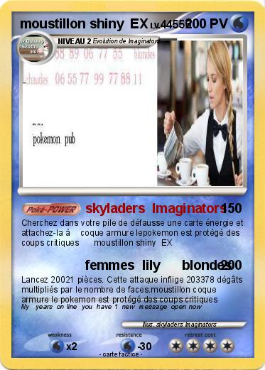 Pokemon moustillon shiny  EX