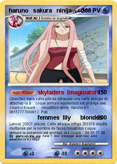 Pokemon haruno   sakura   ninija