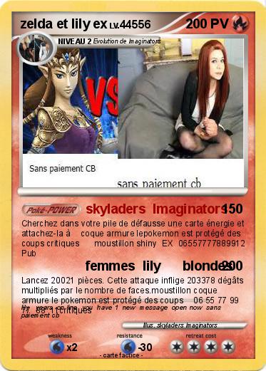 Pokemon zelda et lily ex