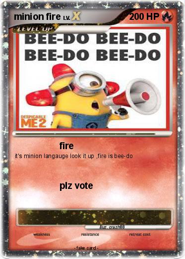 Pokemon minion fire