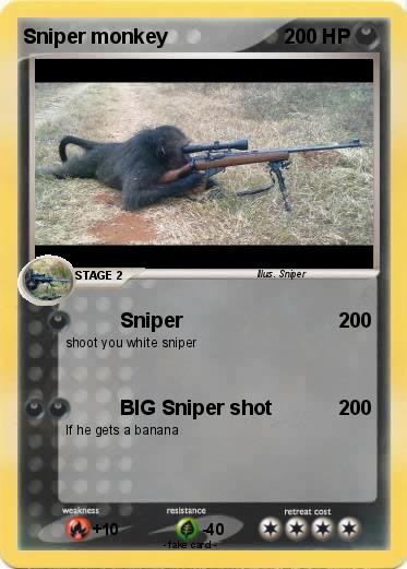 Pokemon Sniper monkey