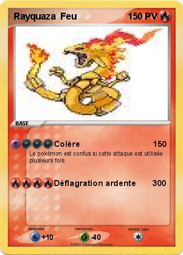 Pokemon Rayquaza  Feu