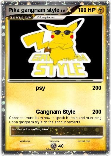 Pokemon Pika gangnam style