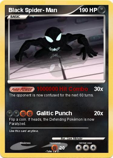 Pokemon Black Spider- Man