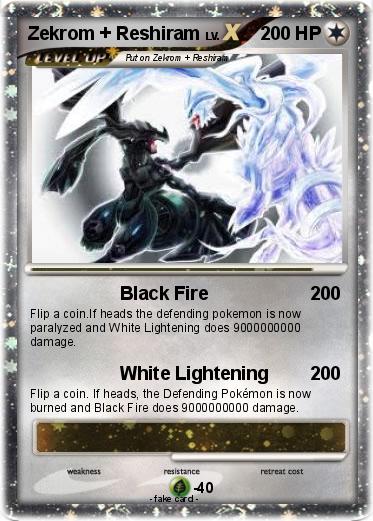 Pokemon Zekrom + Reshiram