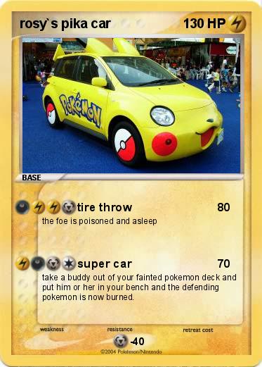 Pokemon rosy`s pika car
